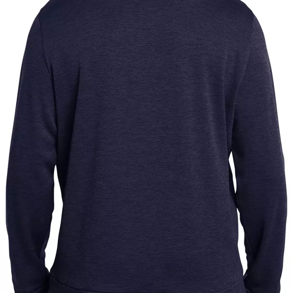 Under Armour Fleece Twist Navy Blue Quarter Zip Pullover Size Large - Picture 2 of 8
